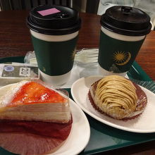 ケーキとドリンクのよくばりセット