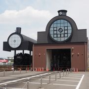 真岡鐡道の真岡駅に隣接するSL展示、乗車体験施設