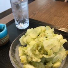 シャインマスカットのかき氷