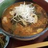 地元の山菜が入った、山菜味噌ラーメンが美味い