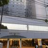 中洲川端駅から1分の立地の良いビジネス風ホテル、部屋は狭い