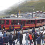 ヨーロッパ最高地点に至る登山列車が走るユングフラウ鉄道