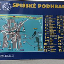 スピシュスケー・ポドフラジエの地図