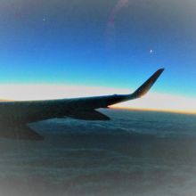 夕方の空がきれいだったので余計快適に・・・