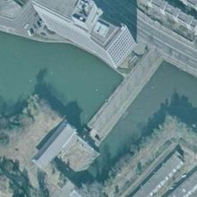 昭和５０年代の清水門橋です。土橋と懸け橋は、同じ様な形態です