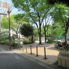 正面 (北側) 出入口付近