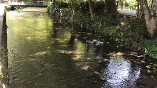 川の流れる綺麗な公園
