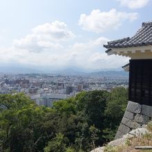 櫓の隣は展望スポット。