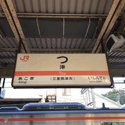 津駅：一文字