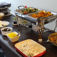 ブッフェ式朝食　メニューの種類はまずまず