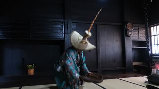 目の前で、『こきりこ節』を披露して下さいました ♪