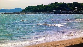 房総半島/三浦海岸が見えて海は遠浅で！