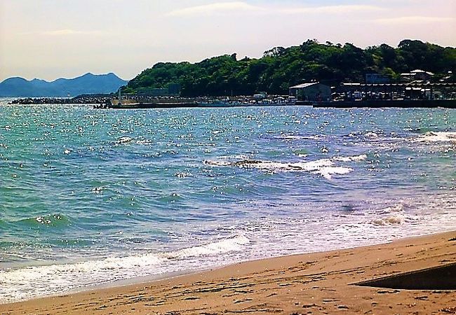 房総半島/三浦海岸が見えて海は遠浅で！