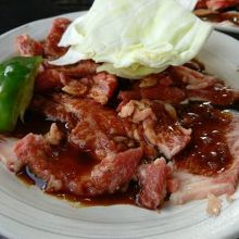 結構なお肉の量です　そしてとっても美味しかったです