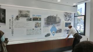 この付近の昔の様子の資料を展示していました。無料。