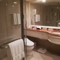 大理石の床、独立型シャワーブース