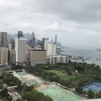 屋上プールからの眺望