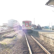 甘木鉄道甘木線の列車バス。