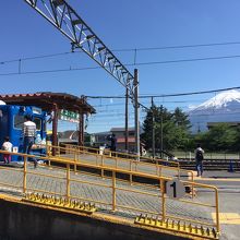 富士山が見えます。