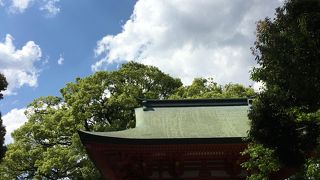 長い参道の先に…