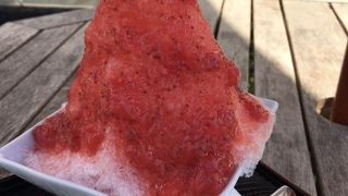 かき氷を食べに行きました