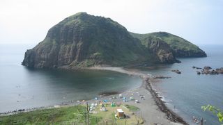 佐渡の北の端のすばらしい海水浴場