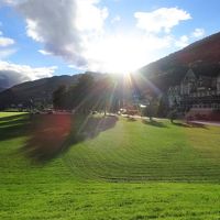 ホテルの前に広がる景色