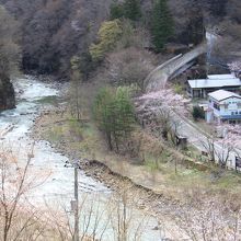 国道から見降ろした風景