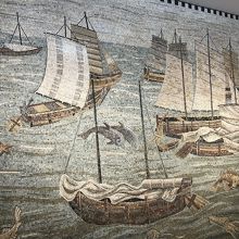 壁画のモザイク