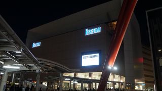 立川駅からペデストリアンデッキで