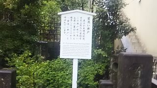 歴史の伝承のある井戸です