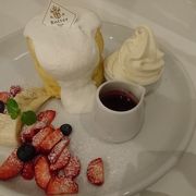 パンケーキが出てくるのが早すぎる