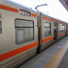 東海道線新快速豊橋行きが終点で掛川行きに変わる