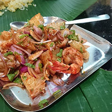 グレープフルーツとエビのサラダ