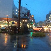 雨の夕方はこんな感じ