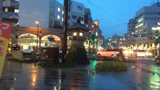 夕方になるとちゃんと明かりが点く