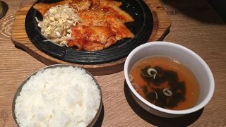 味噌だれサムギョプサルランチ！