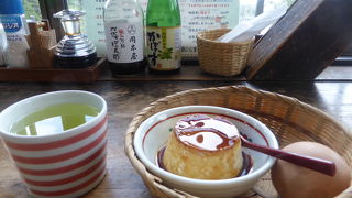 人気の地獄蒸しプリン