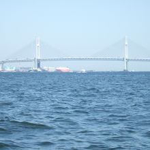 シーバスから見たベイブリッジ