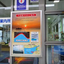 入口にある宍道湖の夕日を見る為の情報