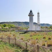 佐渡の最北端の岬に立つ灯台