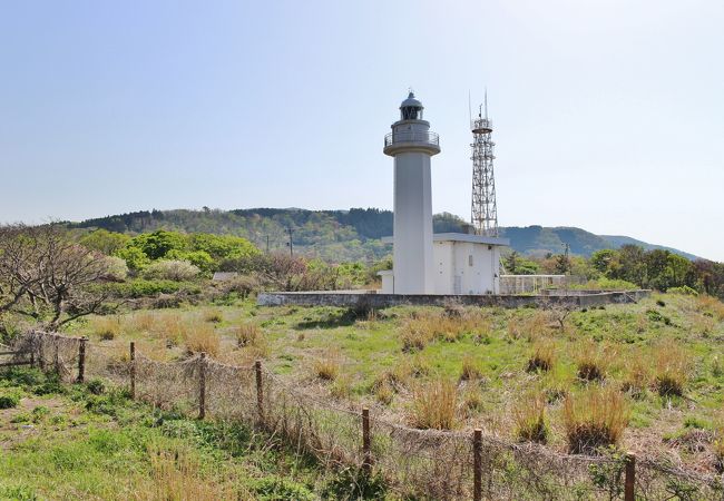 佐渡の最北端の岬に立つ灯台
