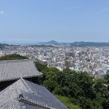 大天守より西方向の眺望。