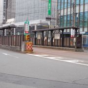 長崎路面電車の停留場の一つです。