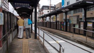 長崎の路面電車の停留場の一つです。