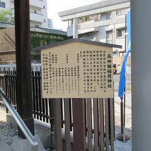 高田姫稲荷神社の立札