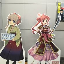 上田駅でお出迎えしてくれるアニメキャラ