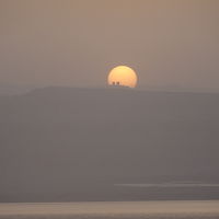 イスラエルに沈む夕陽