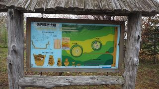 縄文時代の石を丸く並べて造ったお墓の跡