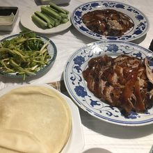 北京ダックは絶品でした